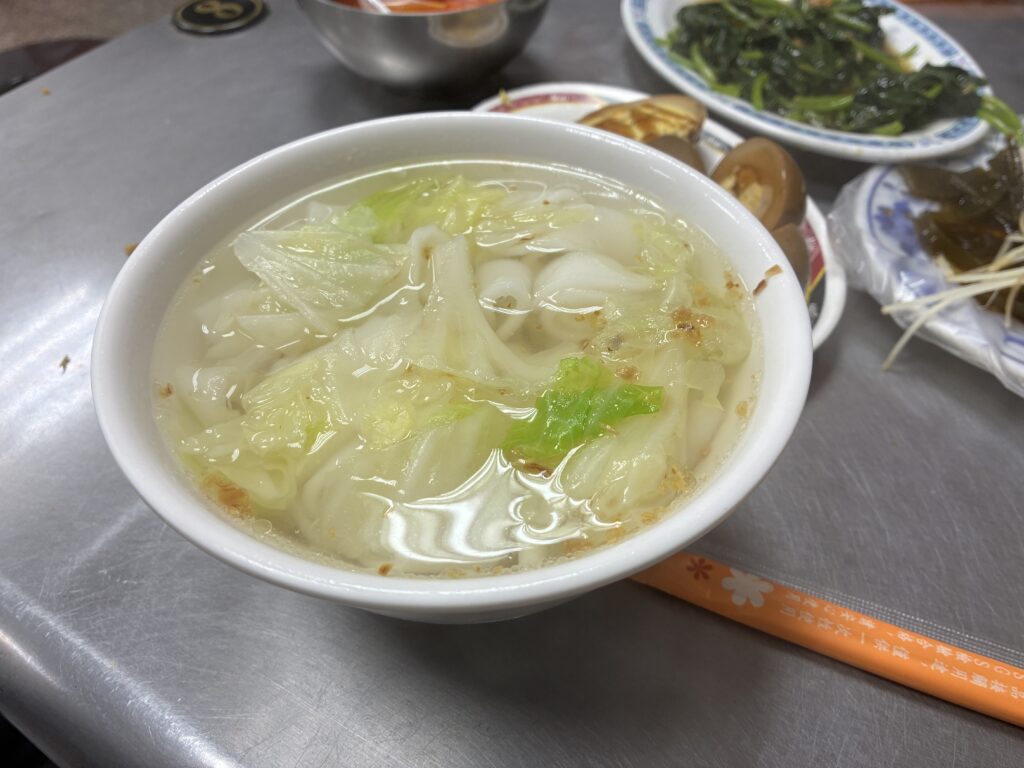 雙連駅前屋台のうどん朝食