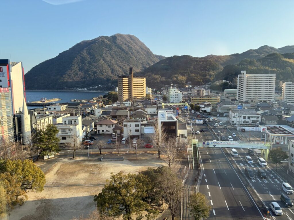グッドイン別府の客室からの眺め
