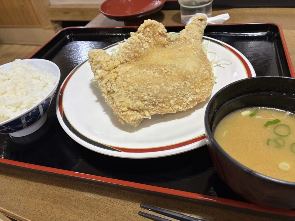 丸福で食べたもも定食