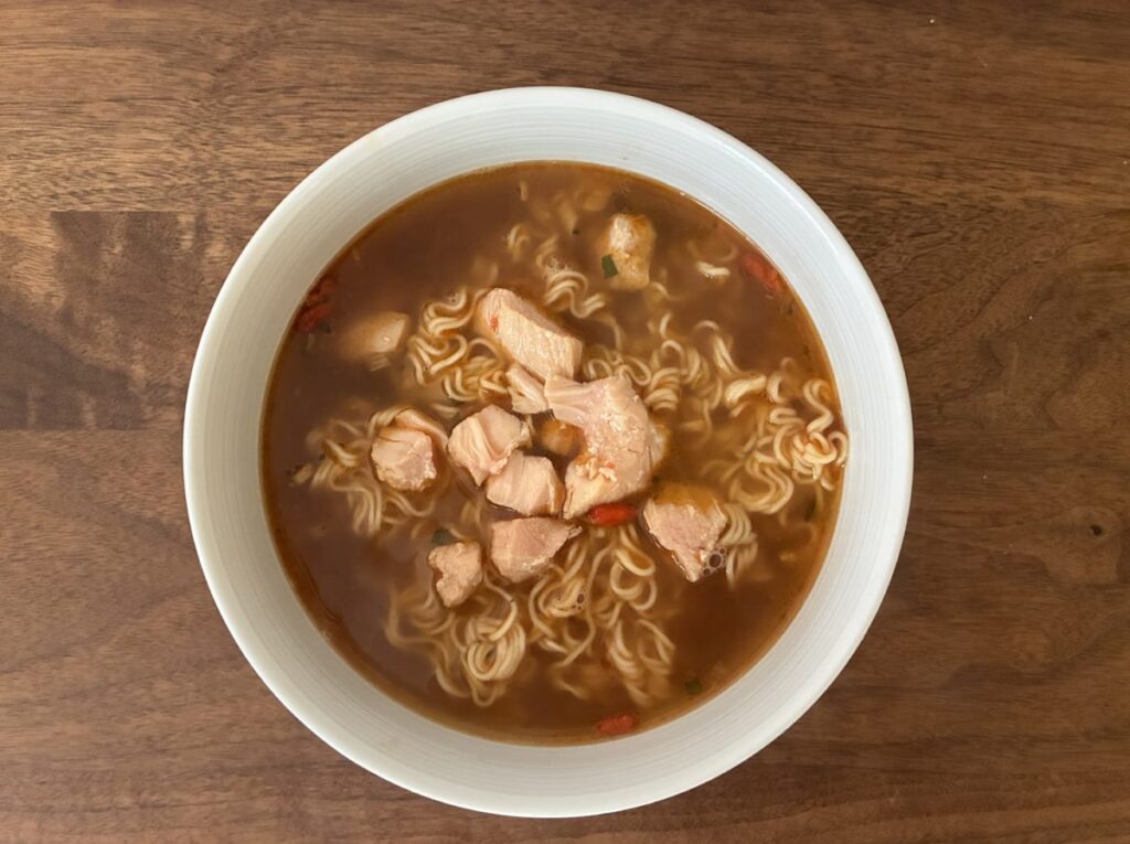 花雕鶏麺を調理した完成イメージ