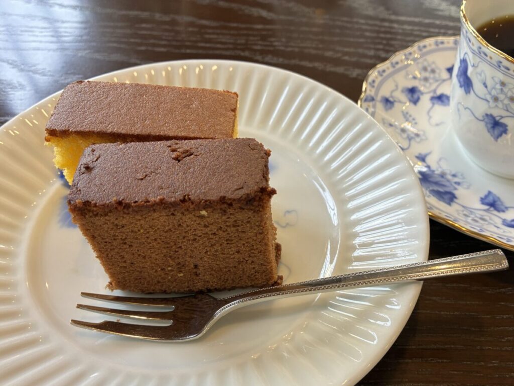 松翁軒カステラとチョコラーテのセット