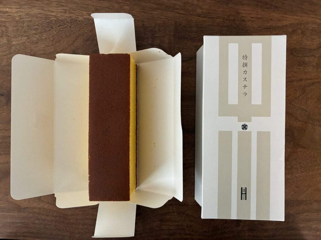 文明堂総本店 三種類の特撰カステラ 和三盆のパッケージ